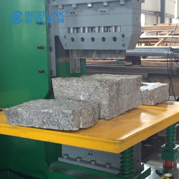 Máquina semiautomática de guillotina hidráulica para bloques de hormigón de piedra